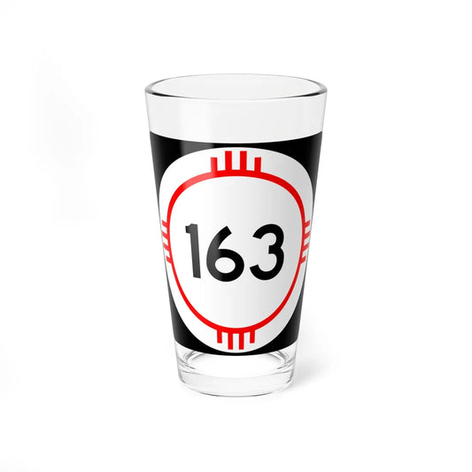 New Mexico 163 (New Mexico) (Road Sign) Pint Glass 16oz 16oz - Go Mug Yourself