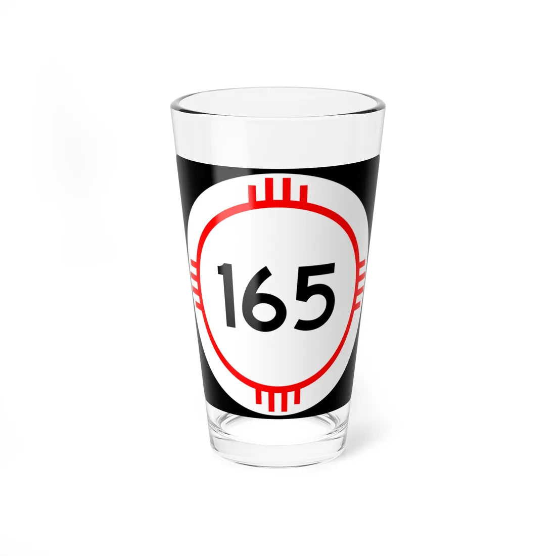 New Mexico 165 (New Mexico) (Road Sign) Pint Glass 16oz 16oz - Go Mug Yourself