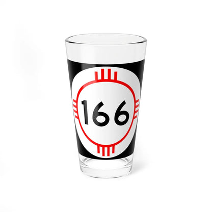 New Mexico 166 (New Mexico) (Road Sign) Pint Glass 16oz 16oz - Go Mug Yourself