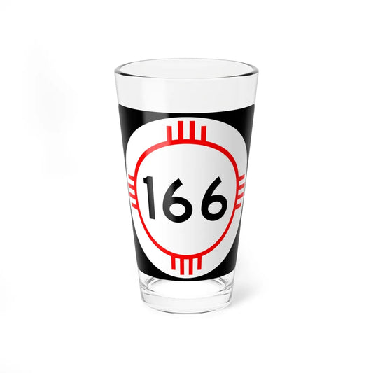 New Mexico 166 (New Mexico) (Road Sign) Pint Glass 16oz 16oz - Go Mug Yourself
