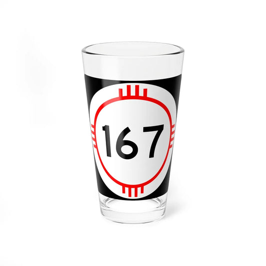 New Mexico 167 (New Mexico) (Road Sign) Pint Glass 16oz 16oz - Go Mug Yourself
