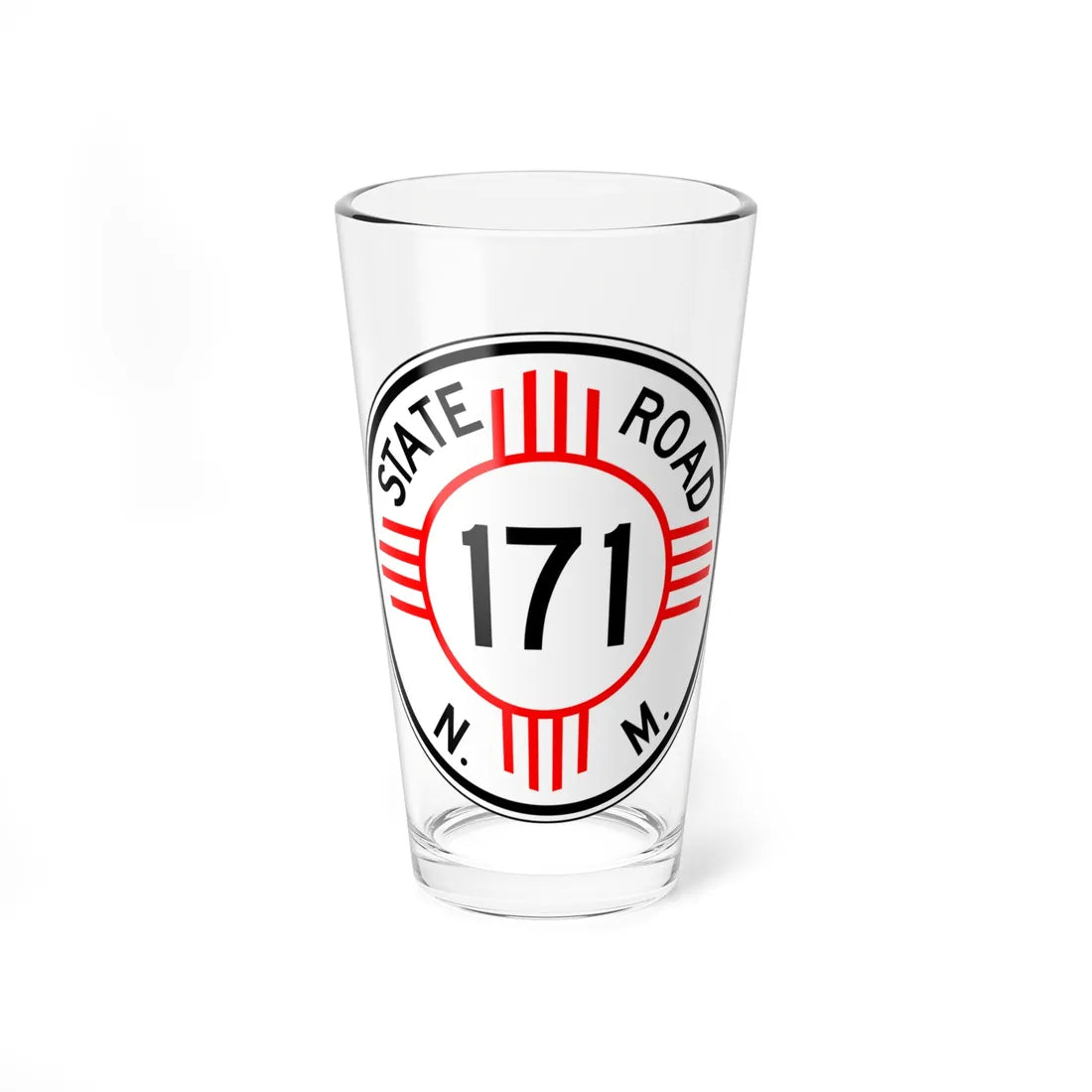New Mexico 171 1952 (New Mexico) (Road Sign) Pint Glass 16oz 16oz - Go Mug Yourself