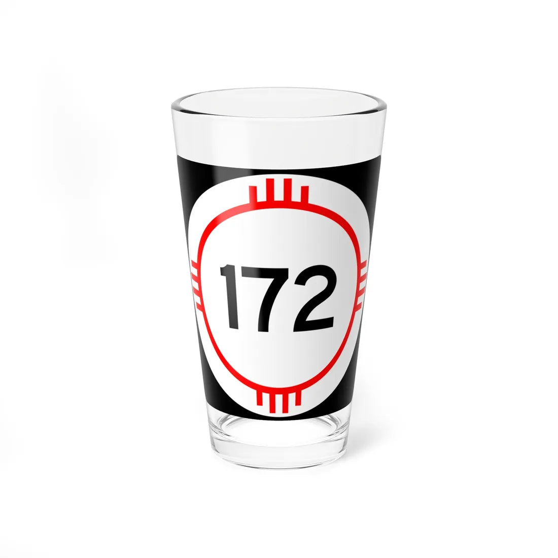 New Mexico 172 (New Mexico) (Road Sign) Pint Glass 16oz 16oz - Go Mug Yourself
