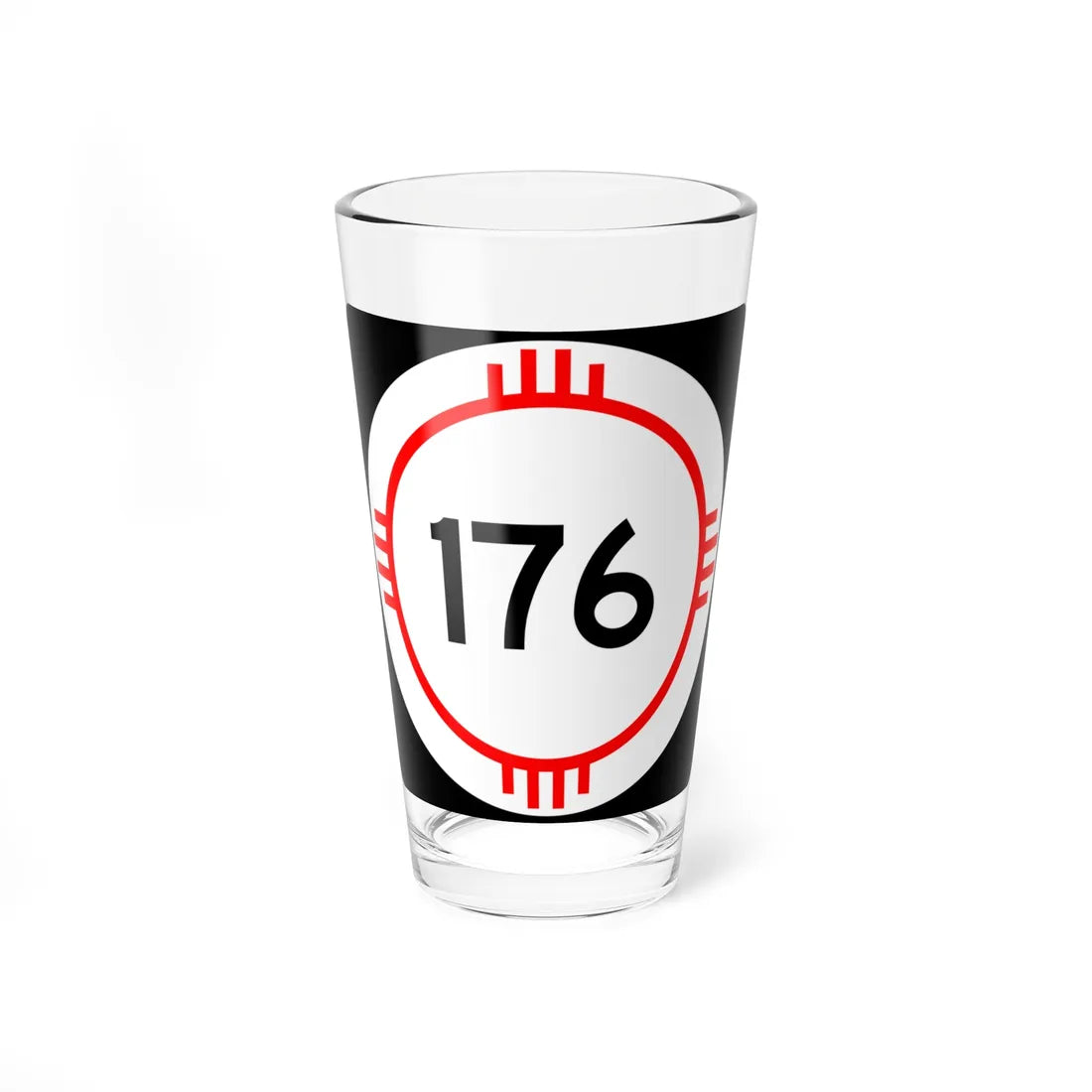 New Mexico 176 (New Mexico) (Road Sign) Pint Glass 16oz 16oz - Go Mug Yourself