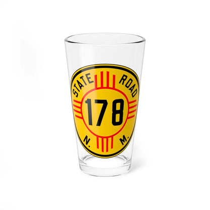 New Mexico 178 1932 (New Mexico) (Road Sign) Pint Glass 16oz 16oz - Go Mug Yourself