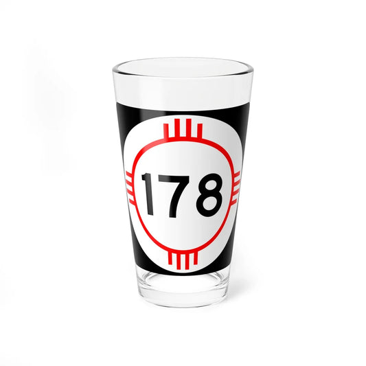 New Mexico 178 (New Mexico) (Road Sign) Pint Glass 16oz 16oz - Go Mug Yourself