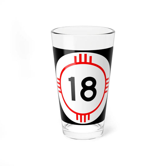 New Mexico 18 (New Mexico) (Road Sign) Pint Glass 16oz 16oz - Go Mug Yourself