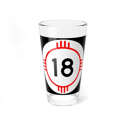 New Mexico 18 (New Mexico) (Road Sign) Pint Glass 16oz - Go Mug Yourself