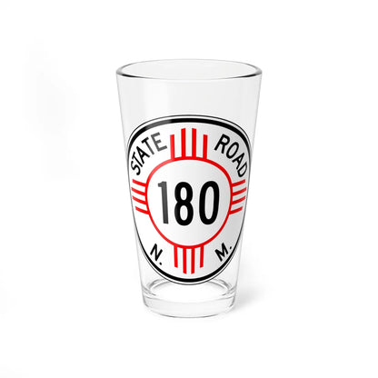New Mexico 180 1952 (New Mexico) (Road Sign) Pint Glass 16oz 16oz - Go Mug Yourself