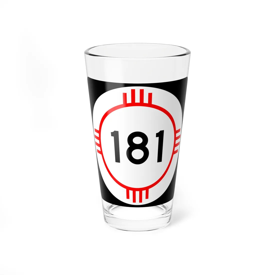 New Mexico 181 (New Mexico) (Road Sign) Pint Glass 16oz 16oz - Go Mug Yourself