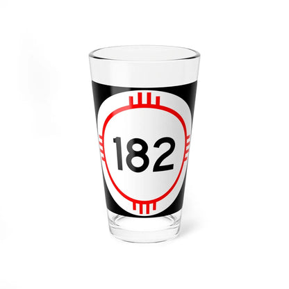 New Mexico 182 (New Mexico) (Road Sign) Pint Glass 16oz 16oz - Go Mug Yourself