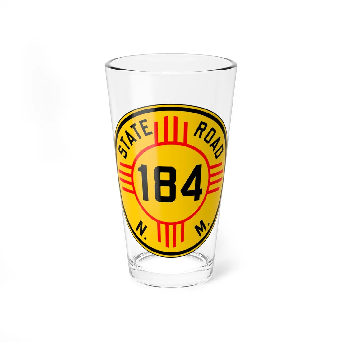 New Mexico 184 1932 (New Mexico) (Road Sign) Pint Glass 16oz 16oz - Go Mug Yourself