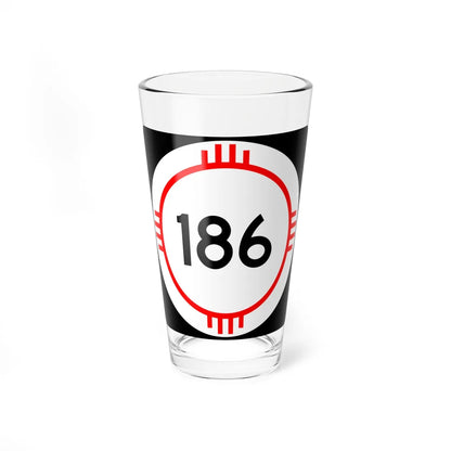 New Mexico 186 (New Mexico) (Road Sign) Pint Glass 16oz 16oz - Go Mug Yourself