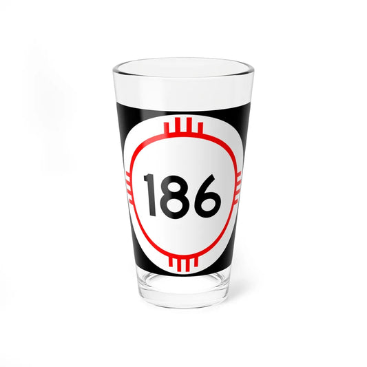 New Mexico 186 (New Mexico) (Road Sign) Pint Glass 16oz 16oz - Go Mug Yourself