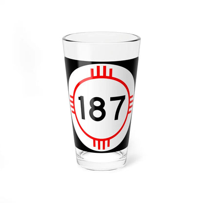 New Mexico 187 (New Mexico) (Road Sign) Pint Glass 16oz 16oz - Go Mug Yourself