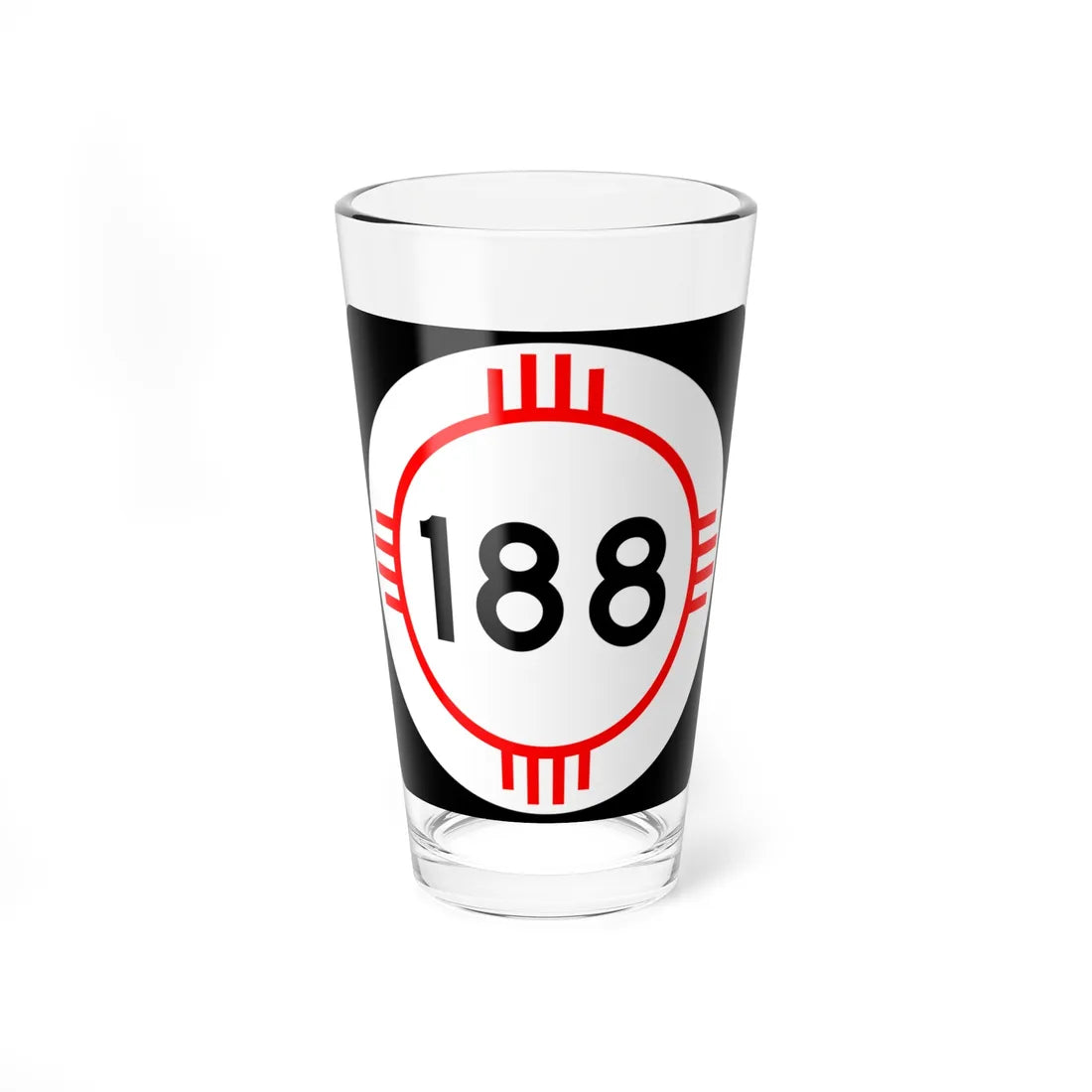 New Mexico 188 (New Mexico) (Road Sign) Pint Glass 16oz 16oz - Go Mug Yourself
