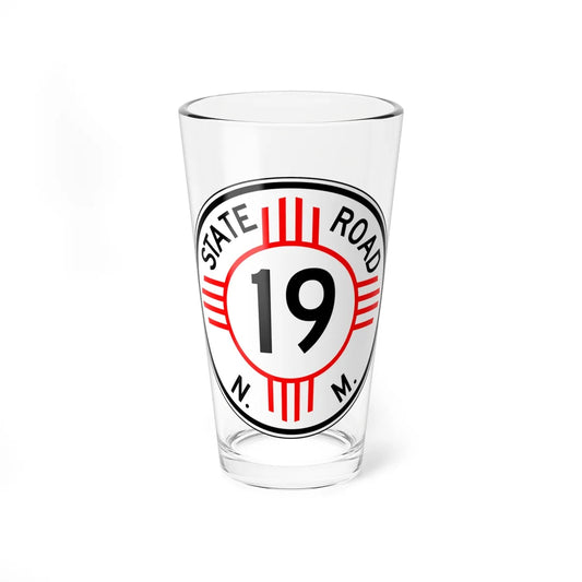 New Mexico 19 1952 (New Mexico) (Road Sign) Pint Glass 16oz 16oz - Go Mug Yourself