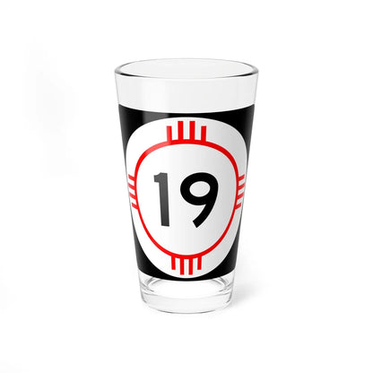 New Mexico 19 (New Mexico) (Road Sign) Pint Glass 16oz 16oz - Go Mug Yourself