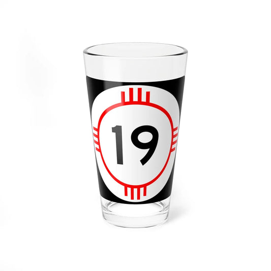 New Mexico 19 (New Mexico) (Road Sign) Pint Glass 16oz 16oz - Go Mug Yourself