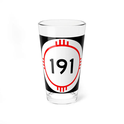 New Mexico 191 (New Mexico) (Road Sign) Pint Glass 16oz 16oz - Go Mug Yourself