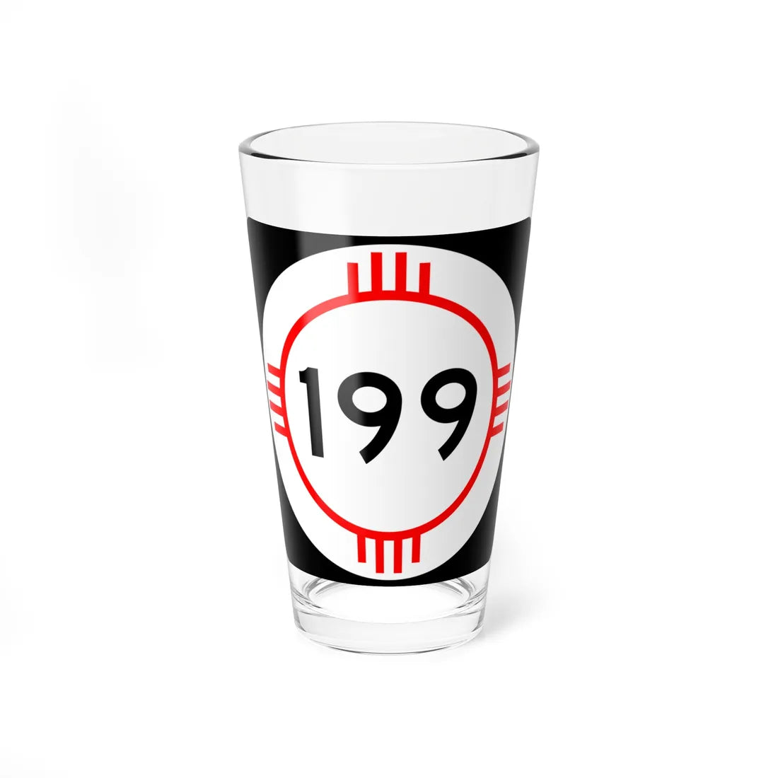 New Mexico 199 (New Mexico) (Road Sign) Pint Glass 16oz 16oz - Go Mug Yourself