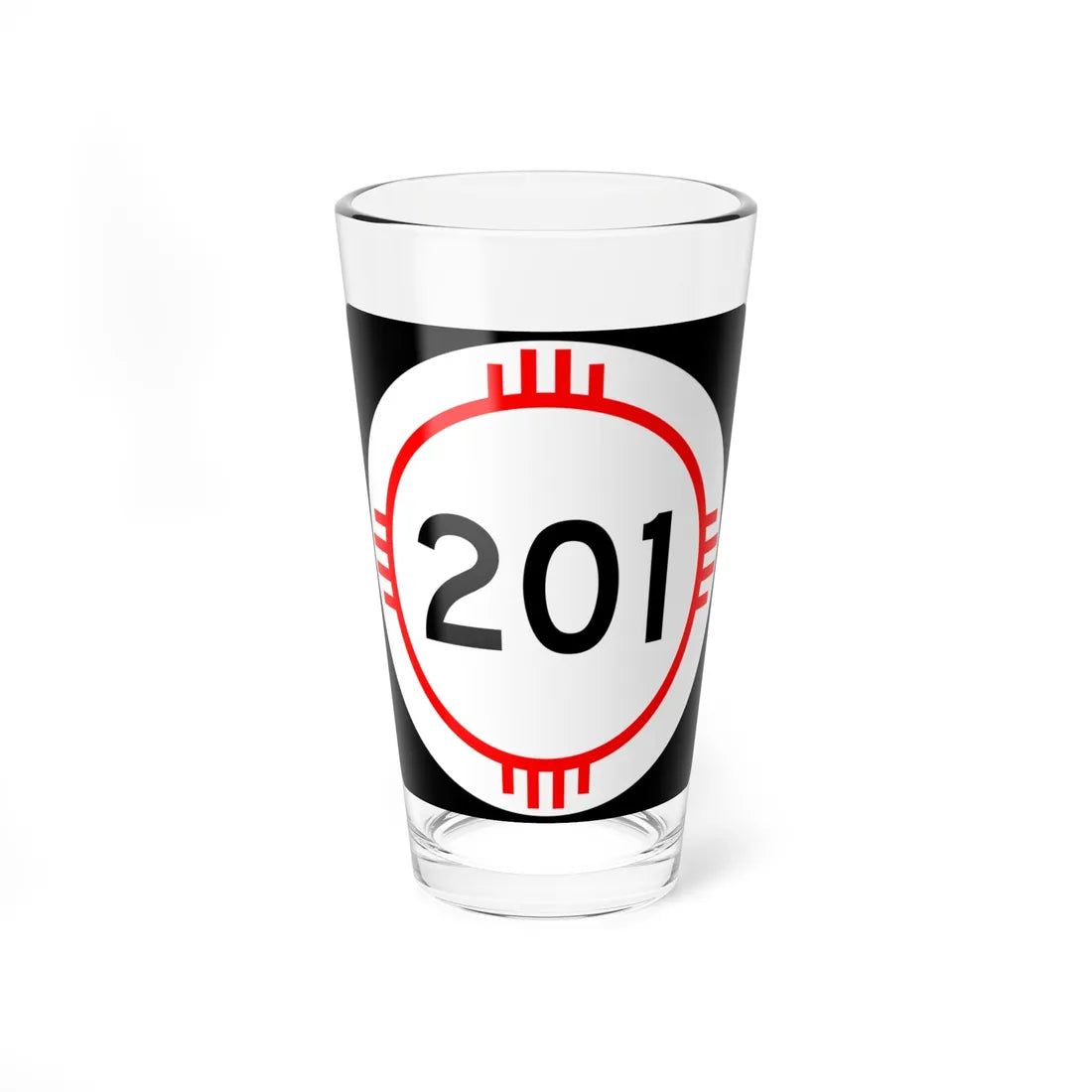 New Mexico 201 (New Mexico) (Road Sign) Pint Glass 16oz 16oz - Go Mug Yourself