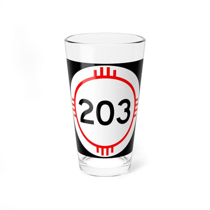 New Mexico 203 (New Mexico) (Road Sign) Pint Glass 16oz 16oz - Go Mug Yourself