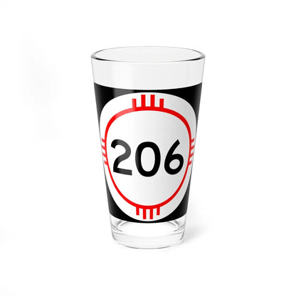 New Mexico 206 (New Mexico) (Road Sign) Pint Glass 16oz 16oz - Go Mug Yourself
