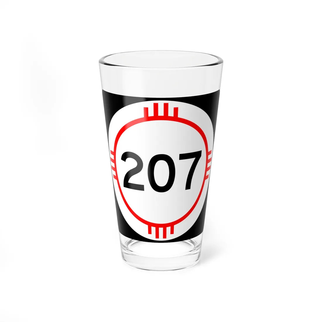 New Mexico 207 (New Mexico) (Road Sign) Pint Glass 16oz - Go Mug Yourself