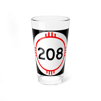 New Mexico 208 (New Mexico) (Road Sign) Pint Glass 16oz 16oz - Go Mug Yourself