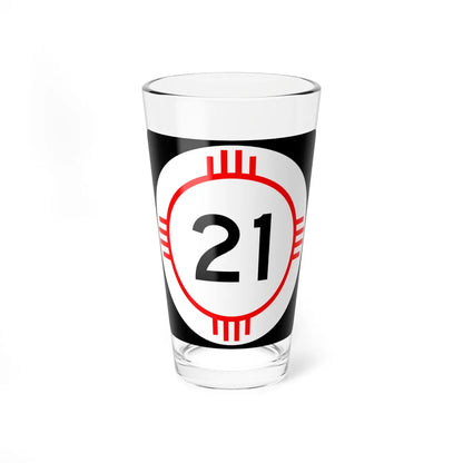 New Mexico 21 (New Mexico) (Road Sign) Pint Glass 16oz 16oz - Go Mug Yourself
