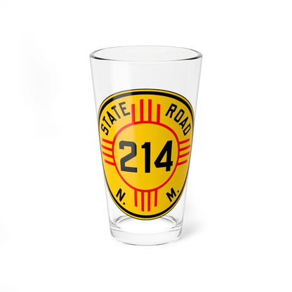 New Mexico 214 1932 (New Mexico) (Road Sign) Pint Glass 16oz 16oz - Go Mug Yourself