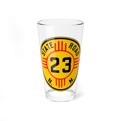 New Mexico 23 1932 (New Mexico) (Road Sign) Pint Glass 16oz - Go Mug Yourself