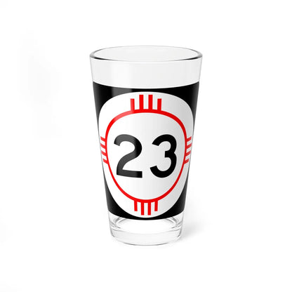 New Mexico 23 (New Mexico) (Road Sign) Pint Glass 16oz 16oz - Go Mug Yourself