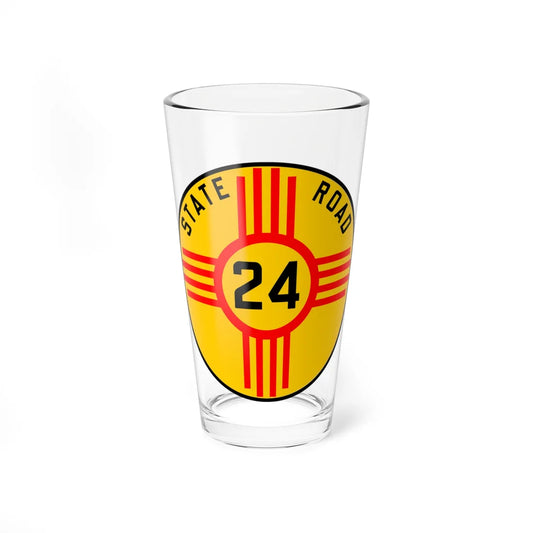 New Mexico 24 1926 (New Mexico) (Road Sign) Pint Glass 16oz 16oz - Go Mug Yourself
