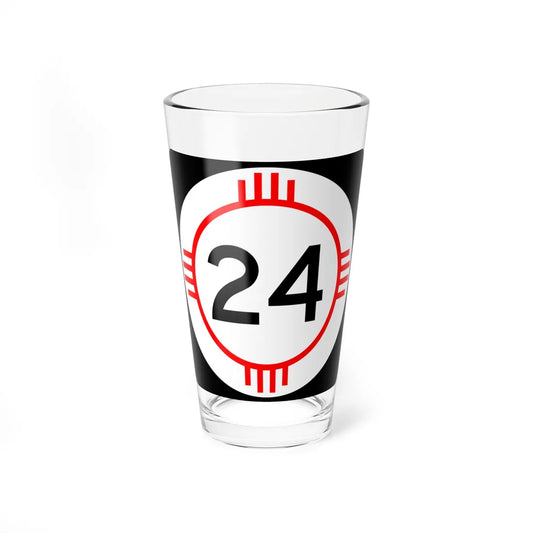 New Mexico 24 (New Mexico) (Road Sign) Pint Glass 16oz 16oz - Go Mug Yourself