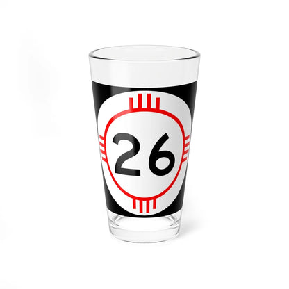 New Mexico 26 (New Mexico) (Road Sign) Pint Glass 16oz 16oz - Go Mug Yourself