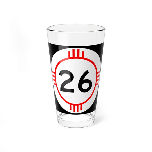 New Mexico 26 (New Mexico) (Road Sign) Pint Glass 16oz 16oz - Go Mug Yourself