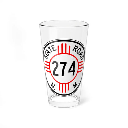 New Mexico 274 1952 (New Mexico) (Road Sign) Pint Glass 16oz 16oz - Go Mug Yourself