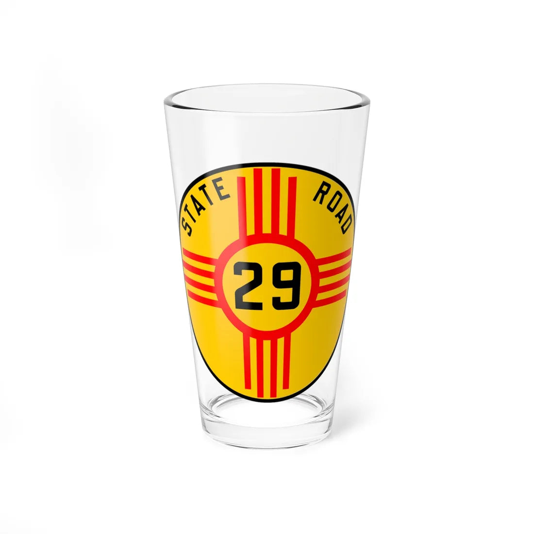 New Mexico 29 1926 (New Mexico) (Road Sign) Pint Glass 16oz 16oz - Go Mug Yourself