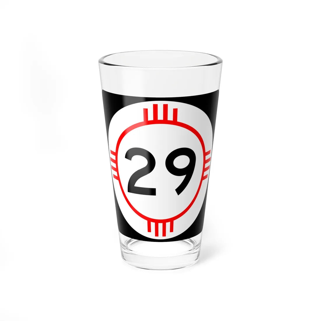 New Mexico 29 (New Mexico) (Road Sign) Pint Glass 16oz - Go Mug Yourself