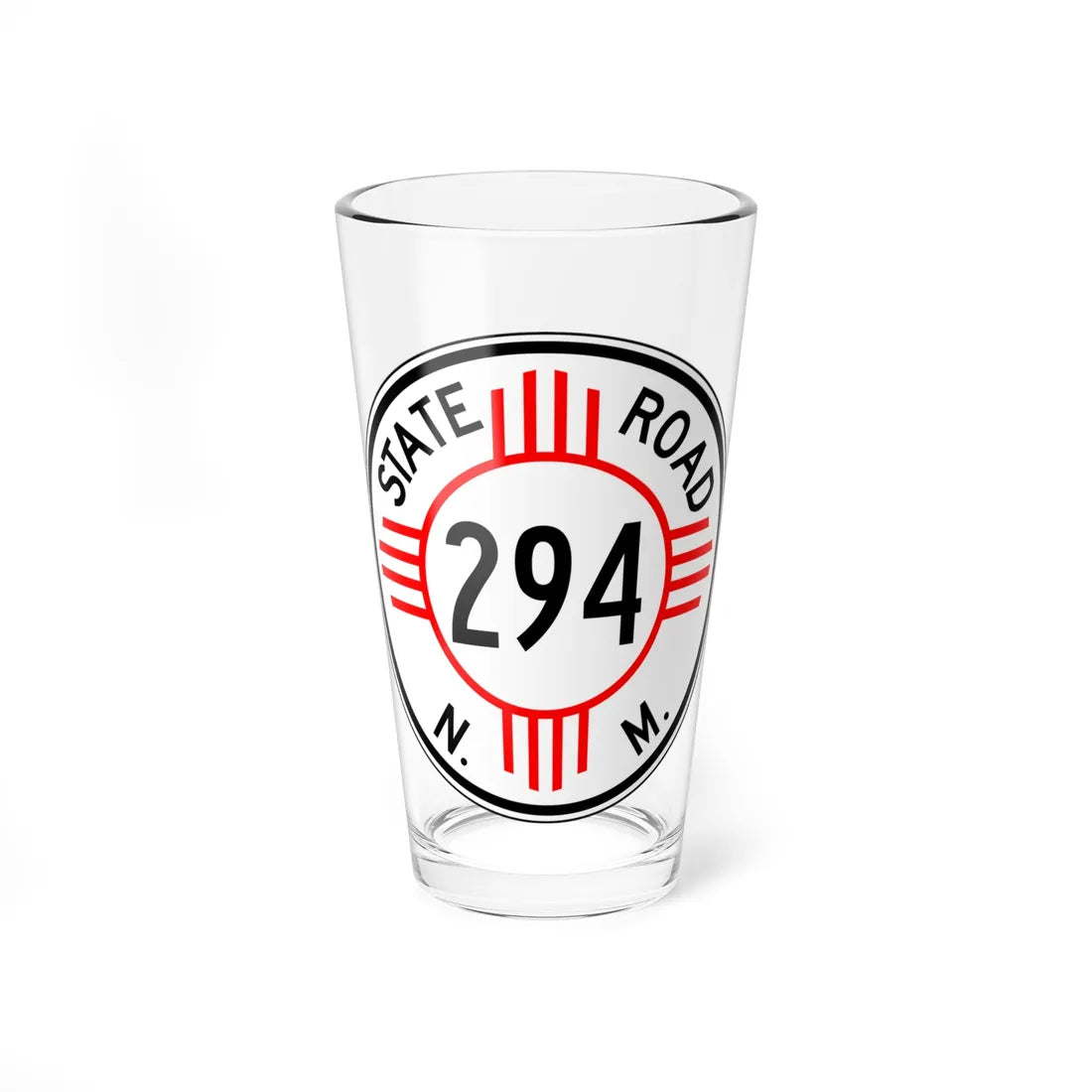 New Mexico 294 1952 (New Mexico) (Road Sign) Pint Glass 16oz 16oz - Go Mug Yourself