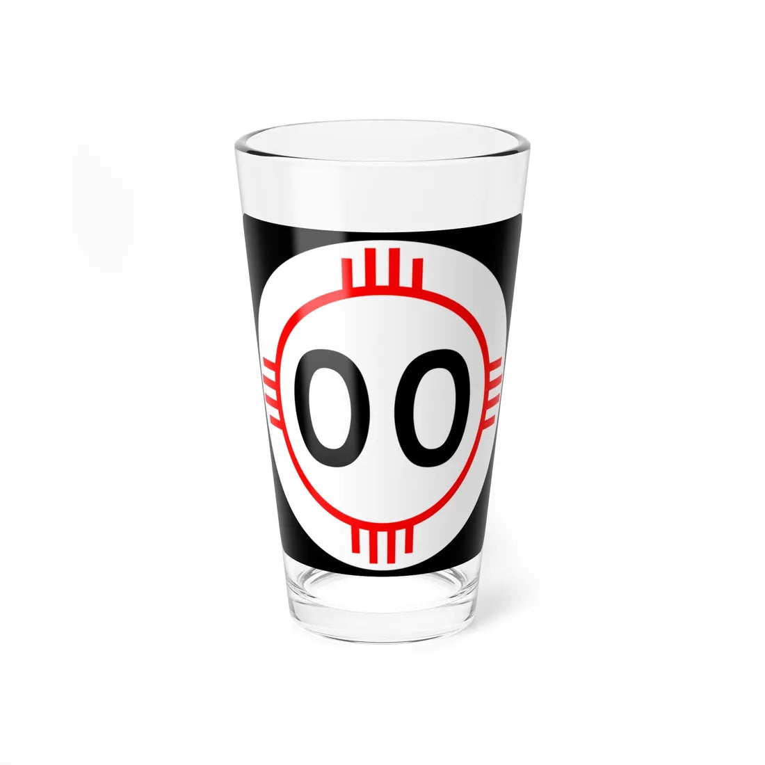 New Mexico 2di (New Mexico) (Road Sign) Pint Glass 16oz 16oz - Go Mug Yourself
