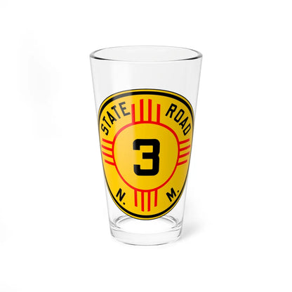 New Mexico 3 1932 (New Mexico) (Road Sign) Pint Glass 16oz 16oz - Go Mug Yourself