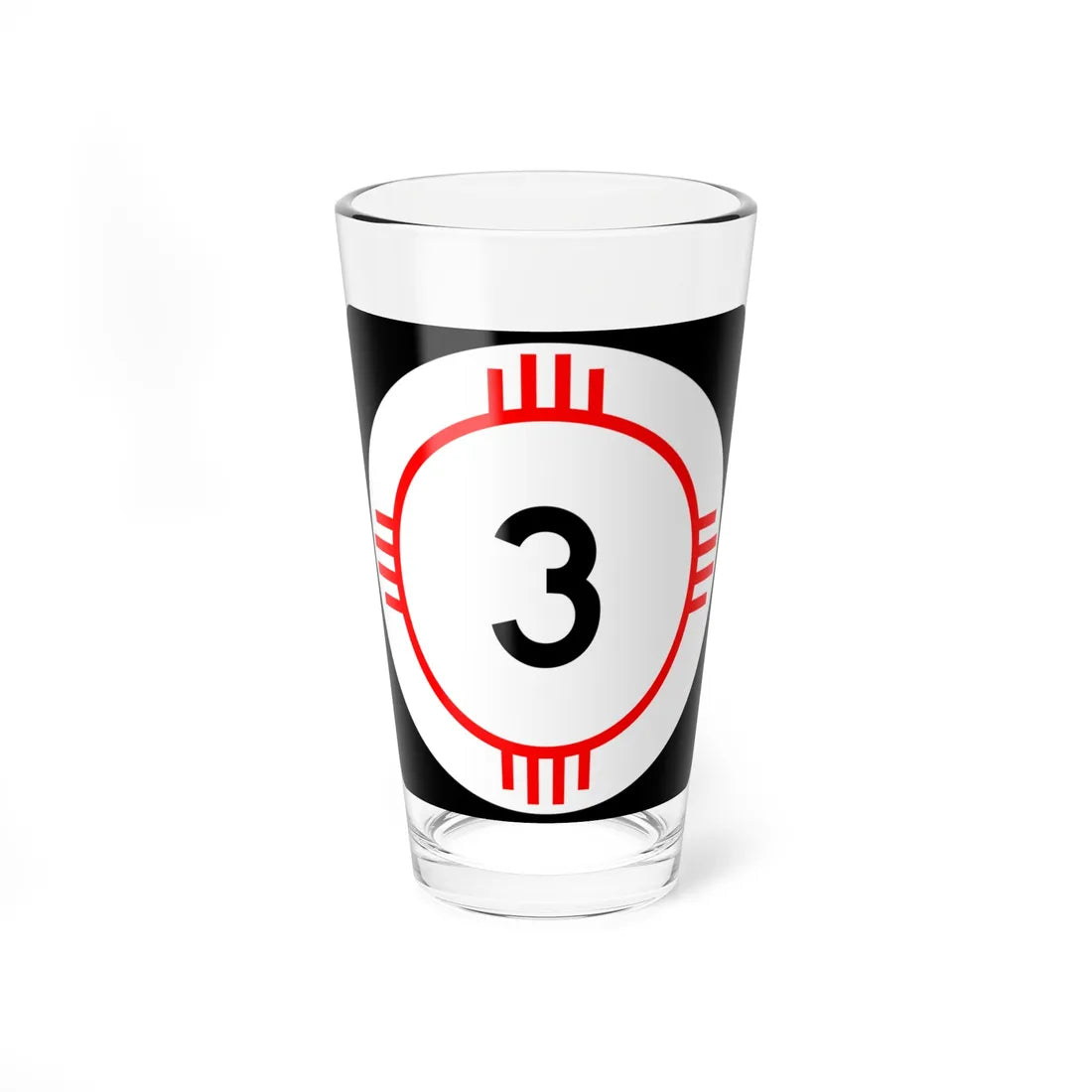 New Mexico 3 (New Mexico) (Road Sign) Pint Glass 16oz 16oz - Go Mug Yourself