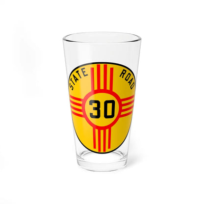 New Mexico 30 1926 (New Mexico) (Road Sign) Pint Glass 16oz 16oz - Go Mug Yourself