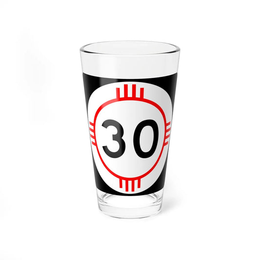 New Mexico 30 (New Mexico) (Road Sign) Pint Glass 16oz 16oz - Go Mug Yourself