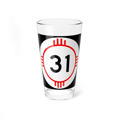New Mexico 31 (New Mexico) (Road Sign) Pint Glass 16oz 16oz - Go Mug Yourself