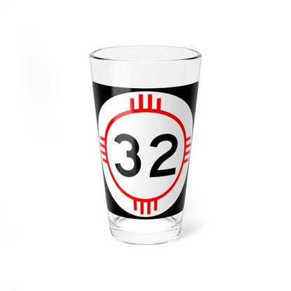 New Mexico 32 (New Mexico) (Road Sign) Pint Glass 16oz 16oz - Go Mug Yourself