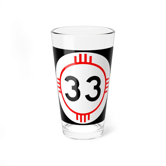 New Mexico 33 (New Mexico) (Road Sign) Pint Glass 16oz 16oz - Go Mug Yourself
